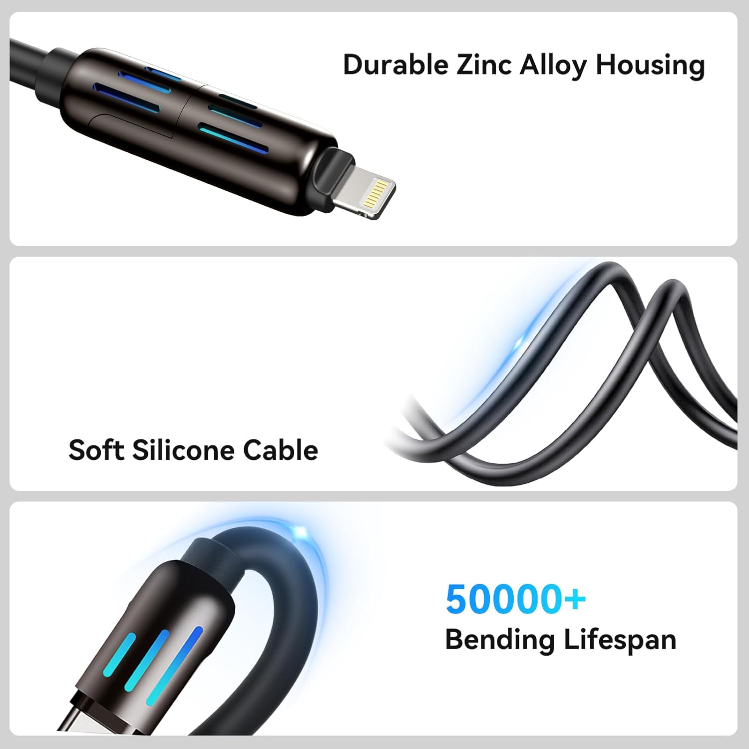 4 - in - 1 Multi USB Charging Cable - Zambeel