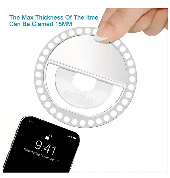 Clip - On Selfie Ring Light - Zambeel