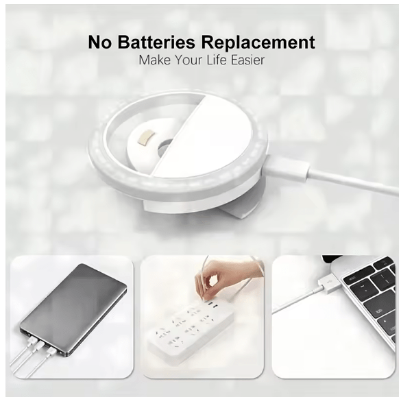 Clip - On Selfie Ring Light - Zambeel